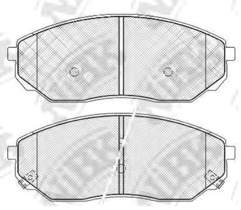 Колодки тормозные дисковые передние KIA SORENTO NiBK PN0441