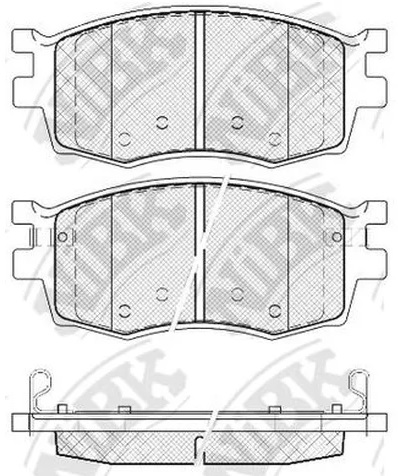 Колодки тормозные дисковые передние KIA RIO, HYUNDAI SOLARIS NiBK PN0435