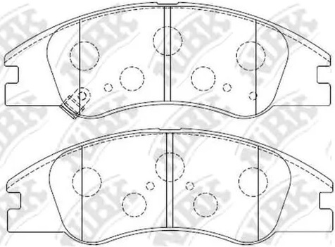 Колодки тормозные дисковые передние KIA CERATO NiBK PN0060