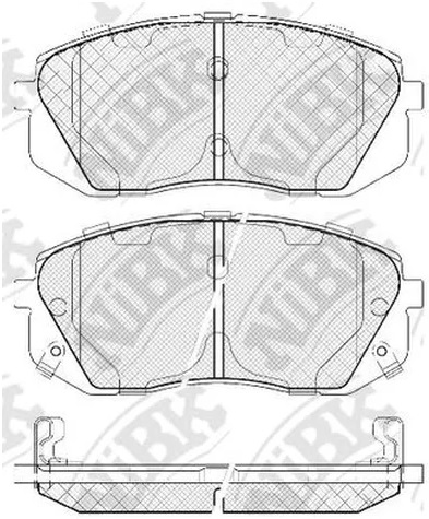 Колодки тормозные дисковые передние KIA CARENS, SPORTAGE, HYUNDAI TUCSON NiBK PN0052