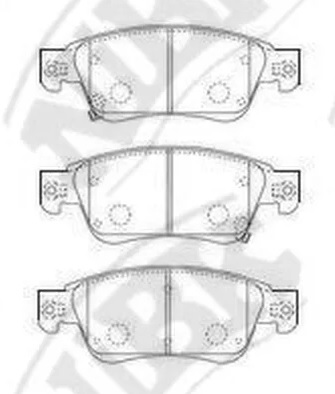 Колодки тормозные дисковые передние INFINITI EX NiBK PN0388