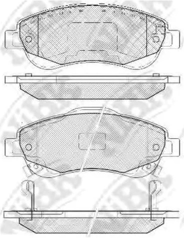 Колодки тормозные дисковые передние HONDA CR-V NiBK PN8808