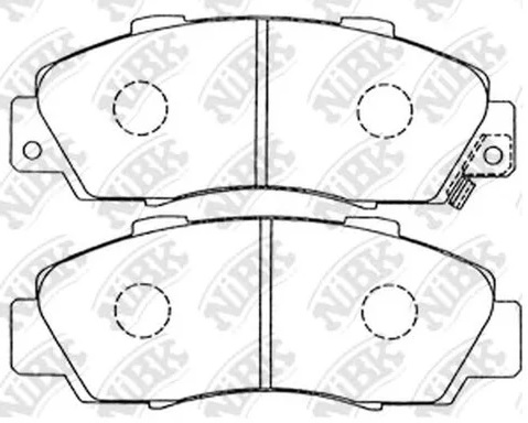 Колодки тормозные дисковые передние HONDA CIVIC, ACCORD, CR-V, HR-V NiBK PN8254