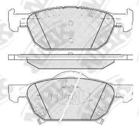 Колодки тормозные дисковые передние HONDA ACCORD NiBK PN8863