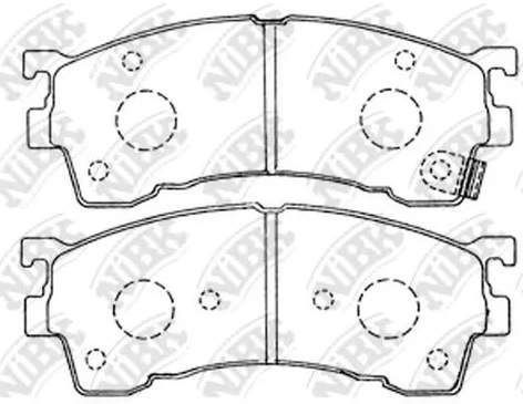 Колодки тормозные дисковые передние FORD PROBE, MAZDA 323, 626, PREMACY NiBK PN5239