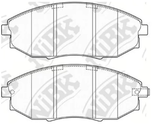 Колодки тормозные дисковые передние CHEVROLET EPICA NiBK PN0380