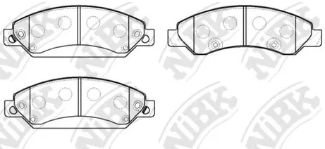 Колодки тормозные дисковые передние CADILLAC ESCALADE NiBK PN0400