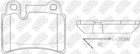 Колодки тормозные дисковые задние VOLKSWAGEN TOUAREG NiBK PN0541W