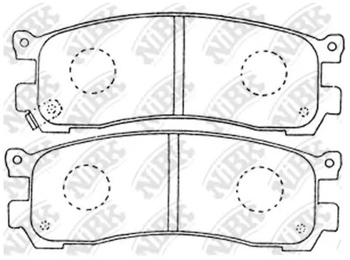 Колодки тормозные дисковые задние MAZDA MPV NiBK PN5290