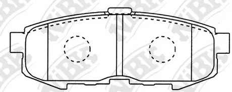 Колодки тормозные дисковые задние MAZDA MPV NiBK PN5807