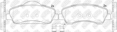 Колодки тормозные дисковые передние CITROEN C-ELYSEE NiBK PN42004