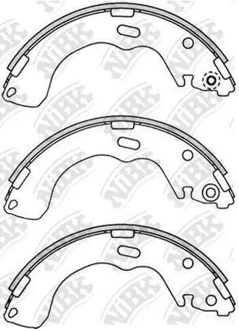 Колодки тормозные барабанные MAZDA 626, Premacy NiBK FN3382