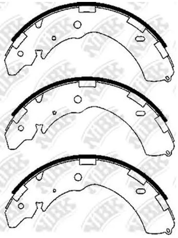 Колодки тормозные барабанные MITSUBISHI L200 NiBK FN6741