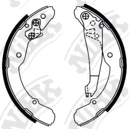 Колодки тормозные барабанные SEAT INCA NiBK FN0554