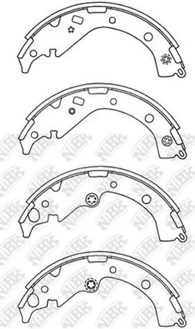 Колодки тормозные барабанные TOYOTA RAV 4 NiBK FN2371