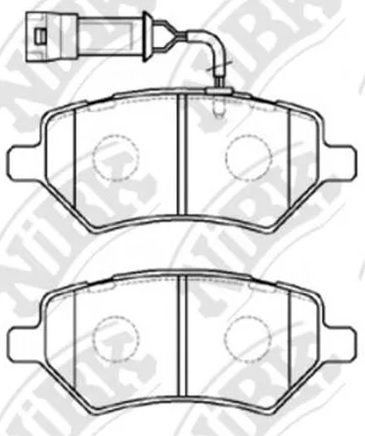 Колодки тормозные дисковые передние CHERY Tiggo NiBK PN0838W