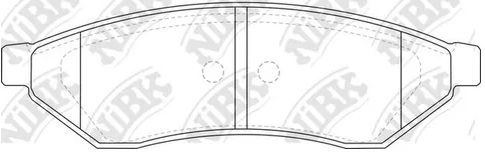 Колодки тормозные дисковые задние DAEWOO EVANDA NiBK PN0375