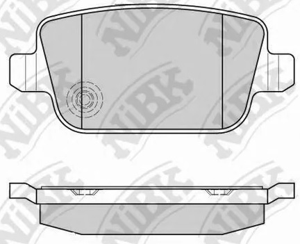 Колодки тормозные дисковые задние FORD MONDEO NiBK PN0461