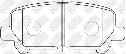 Колодки тормозные дисковые задние HONDA PILOT NiBK PN28002S