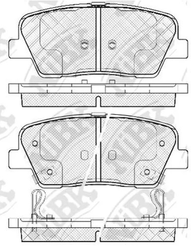 Колодки тормозные дисковые задние KIA SORENTO NiBK PN0415