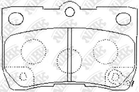 Колодки тормозные дисковые задние LEXUS GS, IS NiBK PN1494