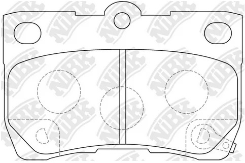 Колодки тормозные дисковые задние LEXUS GS, IS NiBK PN1494S