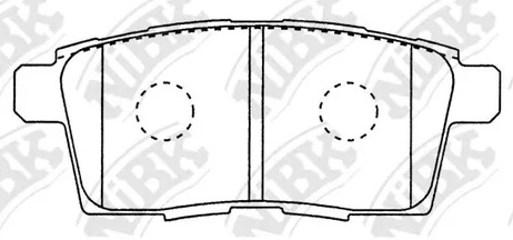 Колодки тормозные дисковые задние MAZDA CX-7 NiBK PN5814