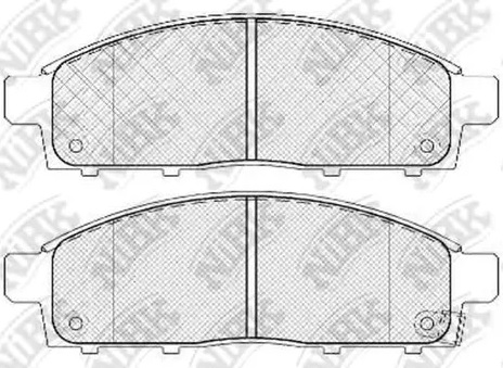 Колодки тормозные дисковые передние MITSUBISHI L200 NiBK PN3809