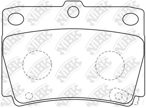 Колодки тормозные дисковые задние MITSUBISHI MONTERO SPORT NiBK PN3391