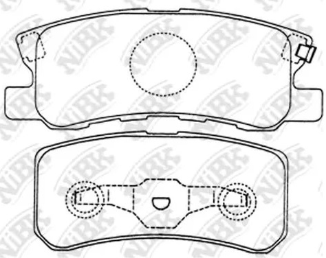 Колодки тормозные дисковые задние MITSUBISHI PAJERO, GRANDIS NiBK PN3450