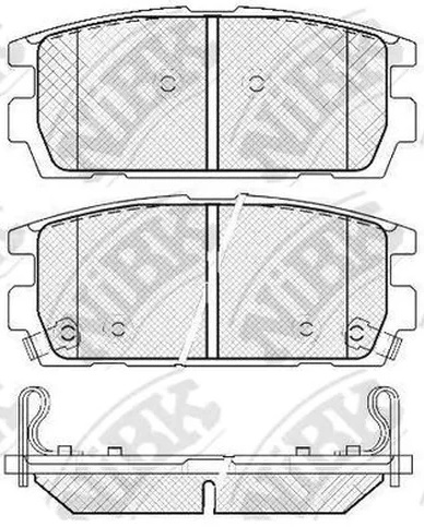 Колодки тормозные дисковые задние OPEL ANTARA, CHEVROLET CAPTIVA NiBK PN0098