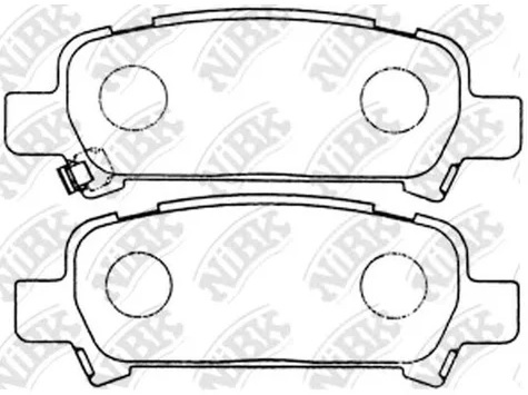 Колодки тормозные дисковые задние SUBARU IMPREZA, LEGACY, FORESTER, OUTBACK NiBK PN7415