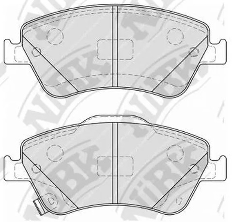 Колодки тормозные дисковые задние TOYOTA AURIS NiBK PN1835