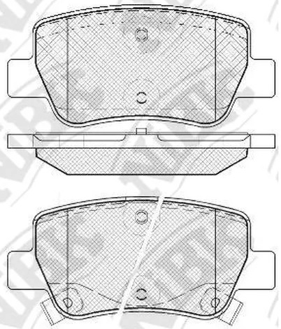 Колодки тормозные дисковые задние TOYOTA AVENSIS NiBK PN1838