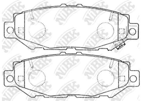 Колодки тормозные дисковые задние TOYOTA CROWN NiBK PN1363