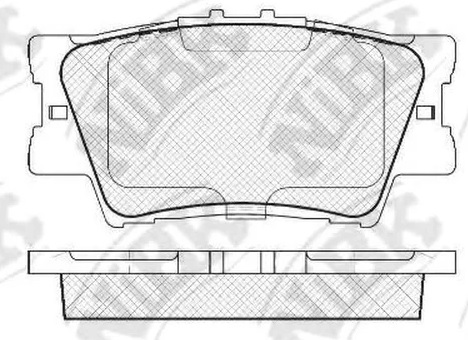 Колодки тормозные дисковые задние TOYOTA RAV 4, CAMRY NiBK PN1522