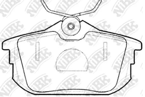 Колодки тормозные дисковые задние VOLVO S40 , MITSUBISHI CARISMA NiBK PN3593