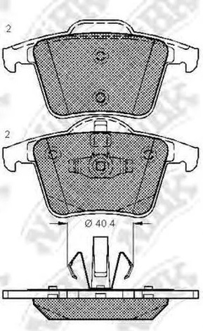 Колодки тормозные дисковые задние VOLVO XC90 NiBK PN0358