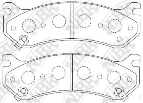 Колодки тормозные дисковые CHEVROLET TAHOE NiBK PN0055