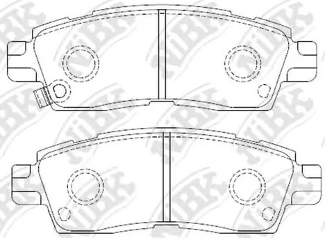 Колодки тормозные дисковые задние CHEVROLET TRAILBLAZER NiBK PN4802