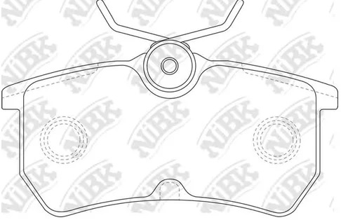 Колодки тормозные дисковые задние FORD FOCUS NiBK PN0120