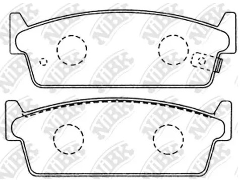 Колодки тормозные дисковые задние INFINITI M30 NiBK PN2200