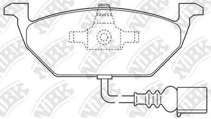 Колодки тормозные дисковые передние AUDI A2, A3, A3 Sportback, A3 Кабриолет NiBK PN0148W