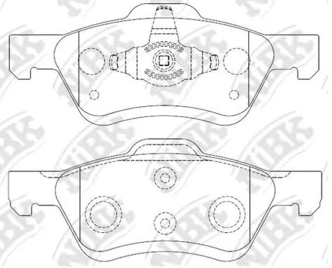 Колодки тормозные дисковые передние FORD MAVERICK NiBK PN0071