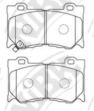 Колодки тормозные дисковые передние INFINITI FX, G NiBK PN0389