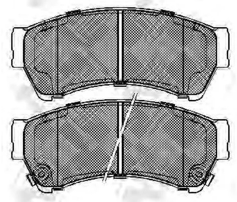Колодки тормозные дисковые передние MAZDA 6 NiBK PN5806