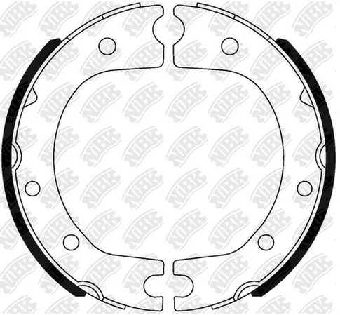 Колодки тормозные барабанные NiBK FN0019