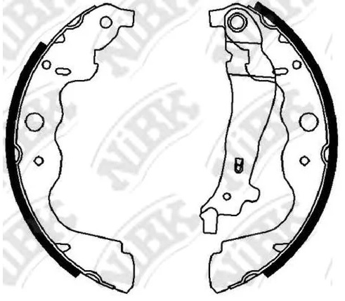 Колодки тормозные барабанные ВАЗ, MERCEDES, NISSAN, RENAULT NiBK FN43551