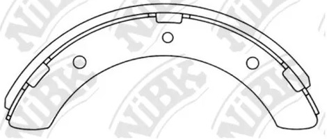 Колодки тормозные барабанные Mitsubishi Canter, Rosa NiBK FN6602