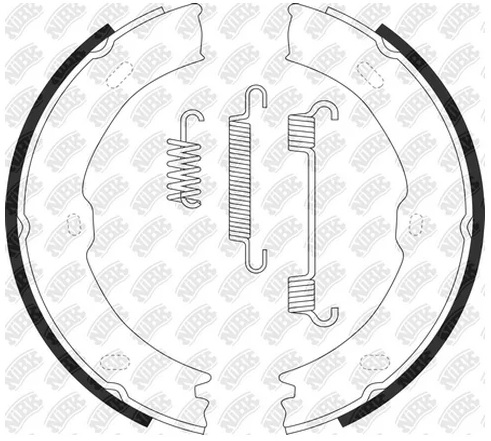 Колодки тормозные барабанные VOLKSWAGEN Crafter NiBK FN0693